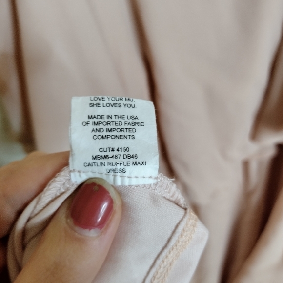 Show me your mumu Caitlin Ruffle Maxi Dress bridesmaids wedding holiday sz 2Xl - Picture 7 of 9